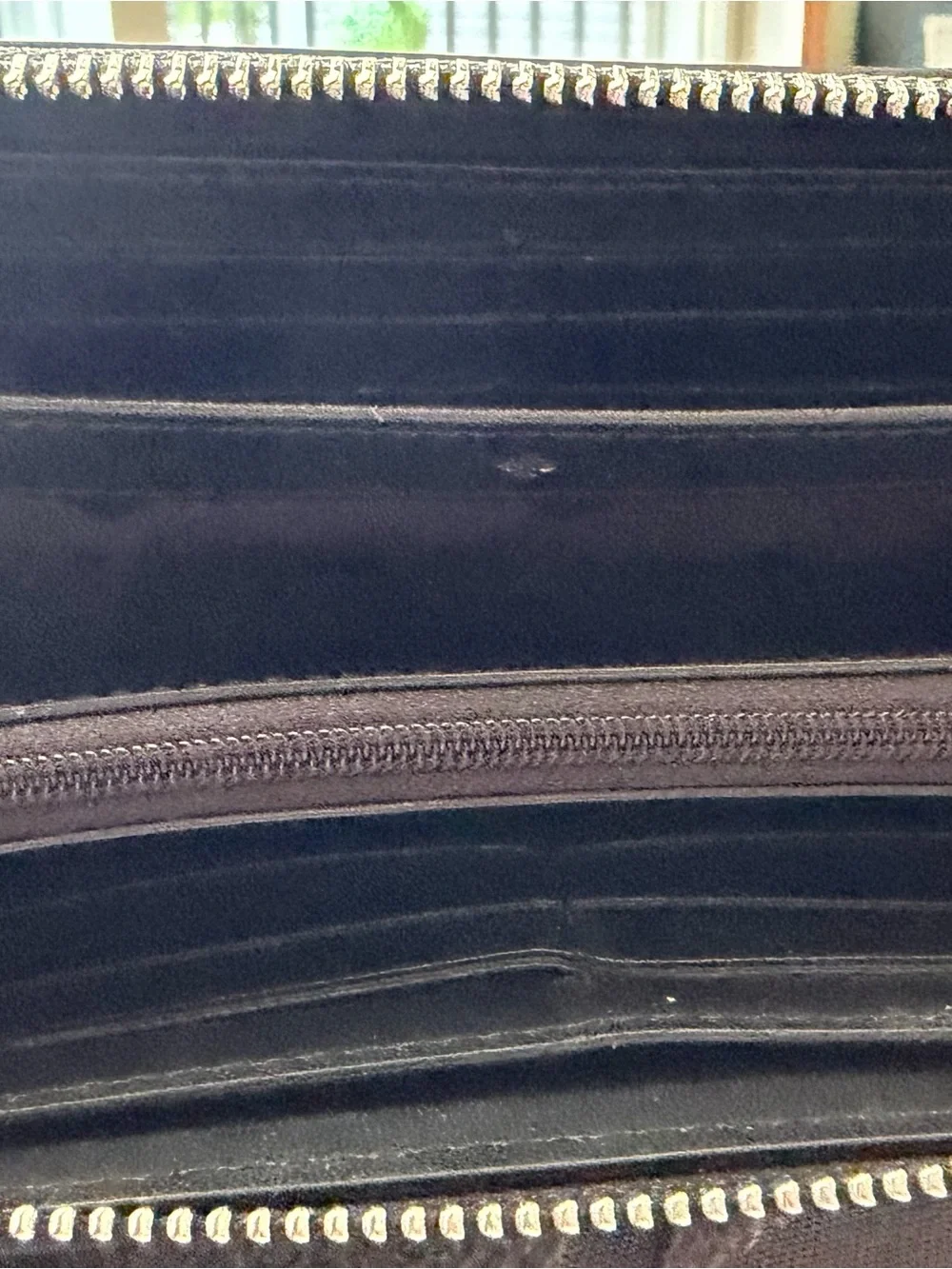 kate spade Navy and Cream Striped wallet